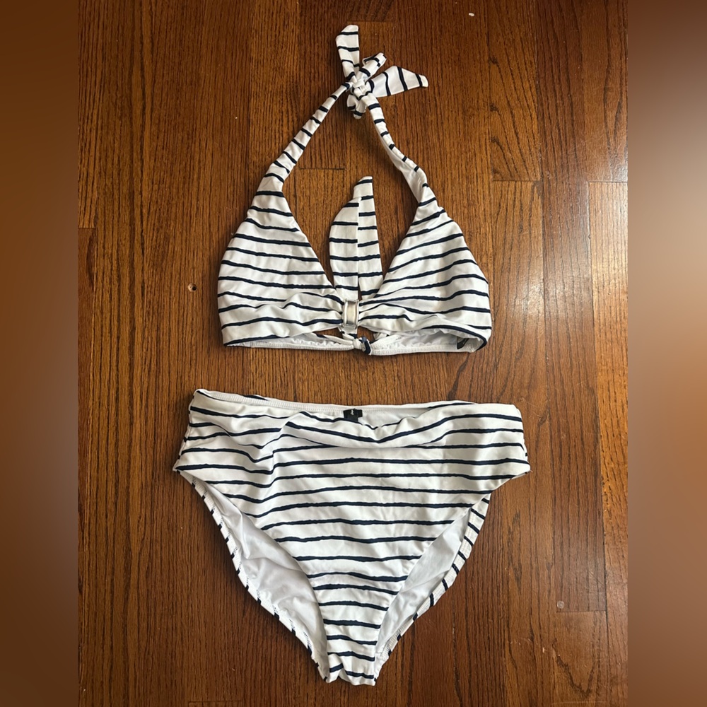 Vix Nautical Stripe Swim Diaper Cover